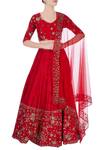 Buy_Astha Narang_Floral Embroidered Lehenga Set_at_Aza_Fashions
