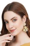 Auraa Trends Gold Plated Pearls, Diamonds Kundan Earrings Online at Aza Fashions Auraa Trends_Gold Plated Pearls, Diamonds Kundan Earrings _Online_at_Aza_Fashions