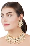 Buy_Auraa Trends_Kundan Polki Choker Jewellery Set_Online_at_Aza_Fashions