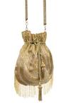 Shop_SG Collection By Sonia Gulrajani_Gold Diamonds, Beads Aura Embroidered Potli Bag _at_Aza_Fashions