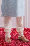 Ankit V Kapoor_Blue Pure Georgette Embroidered Mirror Kurta Set _at_Aza_Fashions