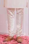 Buy_Ankit V Kapoor_Pink Cotton Plain Kurta Set _Online_at_Aza_Fashions