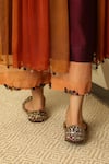 Shop_Medha_Orange Chiffon Dyed Dupatta  _Online_at_Aza_Fashions