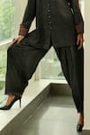 Medha_Black Denim Blend Salwar Pants  _Online_at_Aza_Fashions