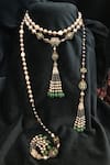 Buy_Tarun Tahiliani_Bead Tassel Long Contemporary Necklace_at_Aza_Fashions