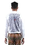 MR. Ajay Kumar_White Cotton Digital Print Animal And Floral Luxe Shirt _at_Aza_Fashions