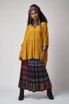 Buy_ASEEM KAPOOR_Yellow Natural Crepe Top_Online_at_Aza_Fashions