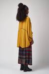 Shop_ASEEM KAPOOR_Yellow Natural Crepe Top_at_Aza_Fashions