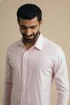 Shop_Philocaly_Pink 100% Cotton Shirt _Online_at_Aza_Fashions