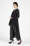 House Of Three Black Silk V Neck Begonia Asymmetric Tunic Online at Aza Fashions House Of Three_Black Silk V Neck Begonia Asymmetric Tunic _Online_at_Aza_Fashions