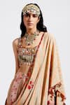 Aseem Kapoor_Multi Color Chanderi Scoop Neck Kalpa Embroidered Blouse_Online_at_Aza_Fashions