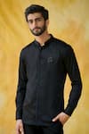 Buy_Philocaly_Black 100% Cotton Zwart Shirt_at_Aza_Fashions