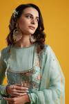 Shop Aayushi Maniar Blue Crepe Silk Embroidered Anarkali Set Online at Aza Fashions Shop_Aayushi Maniar_Blue Crepe Silk Embroidered Anarkali Set _Online_at_Aza_Fashions
