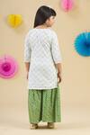Shop_Banana Bee_White Printed Kurta And Sharara Set For Girls_at_Aza_Fashions