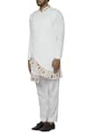 Buy_SOL by Piyush Dedhia_White Quilt Stretch Overlap Sherwani Set  _Online_at_Aza_Fashions