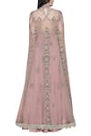 Shop_Abhishek Vermaa_Pink Satin Embellished Anarkali Gown_at_Aza_Fashions