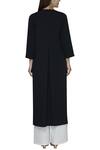 Shop Amit Aggarwal Black Moss Crepe High Low Tunic at Aza Fashions Shop_Amit Aggarwal_Black Moss Crepe High Low Tunic_at_Aza_Fashions