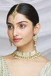 Buy_Khwaab by Sanjana Lakhani_Kundan Choker Jewellery Set_Online_at_Aza_Fashions
