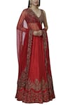 Buy_Astha Narang_Raw Silk Embroidered Lehenga Set_at_Aza_Fashions