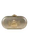 Buy_Sabyasachi_Silver Embellished Taj Minaudiere Clutch _at_Aza_Fashions