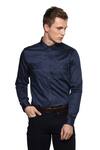 Buy_Lacquer Embassy_Blue 100% Premium Cotton Shirt _at_Aza_Fashions