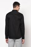 Shop_Lacquer Embassy_Black 100% Premium Cotton Slim Fit Shirt _at_Aza_Fashions