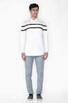 Buy_Lacquer Embassy_White Cotton Satin Shirt _Online_at_Aza_Fashions