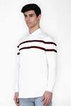 Shop_Lacquer Embassy_White Cotton Satin Shirt _Online_at_Aza_Fashions