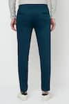 Shop_Lacquer Embassy_Green Cotton Twill Plain Oerst Trouser  _Online_at_Aza_Fashions