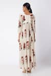 Shop_Archana Shah_White Bemberg Crepe Floral Print Maxi Dress _at_Aza_Fashions