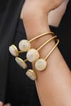 Buy_Arnimaa_Off White Stone Embellished Layered Bracelet _Online_at_Aza_Fashions