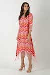 Buy_Archana Shah_Pink Bemberg Silk Printed Kurta _Online_at_Aza_Fashions