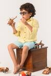Buy_Littleens_Yellow Cotton Organic Shirt _at_Aza_Fashions