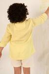 Littleens_Yellow Cotton Organic Shirt _at_Aza_Fashions
