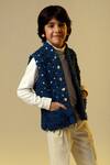 Buy_Littleens_Green Embellished Waistcoat For Boys_Online_at_Aza_Fashions