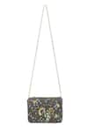 Buy_Fuchsia by aashaka mehta_Multi Color Embroidery, Sequins Spruce Clutch _Online_at_Aza_Fashions