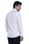Shop_Abkasa_White Cotton Slim-fit Shirt For Men_at_Aza_Fashions