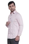 Shop_Abkasa_Pink Cotton Slim-fit Shirt For Men_Online_at_Aza_Fashions