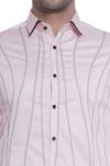 Abkasa_Pink Cotton Slim-fit Shirt For Men_at_Aza_Fashions