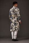 Shop_Balance by Rohit Bal_White Cotton Printed Floral Kurta Set _at_Aza_Fashions