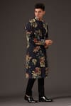 Buy_Balance by Rohit Bal_Grey Cotton Printed Floral Kurta Set _at_Aza_Fashions