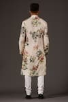 Shop_Balance by Rohit Bal_White Cotton Printed Floral Kurta Set _at_Aza_Fashions