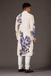 Shop_Balance by Rohit Bal_White Cotton Printed Floral Kurta Set _at_Aza_Fashions