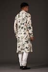 Shop_Balance by Rohit Bal_White Cotton Printed Floral Kurta Set  _at_Aza_Fashions