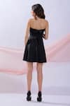 Shop_Blush And M_Black Lycra Strapless Skater Dress_at_Aza_Fashions