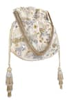 Buy_Fuchsia_White Embellished Velvet Potli Bag _at_Aza_Fashions