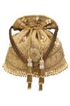 Buy_Fuchsia_Gold Embroidery Aurelia Geometric Potli _at_Aza_Fashions