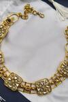 Shop_Bblingg_Gold Plated Kundan Choker Necklace_at_Aza_Fashions