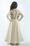 Shop Bal Bachche By Rohit Bal Ivory Chanderi Embroidered Floral Angrakha With Dupatta at Aza Fashions Shop_Bal Bachche By Rohit Bal_Ivory Chanderi Embroidered Floral Angrakha With Dupatta_at_Aza_Fashions