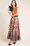 Buy_Bhanuni By Jyoti_Multi Color Poly Taffeta Printed Maxi Skirt _at_Aza_Fashions